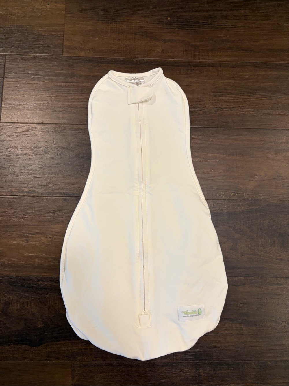 Woombie Sleep Sack 0 3M Organic Cotton Swaddle Off White Baby